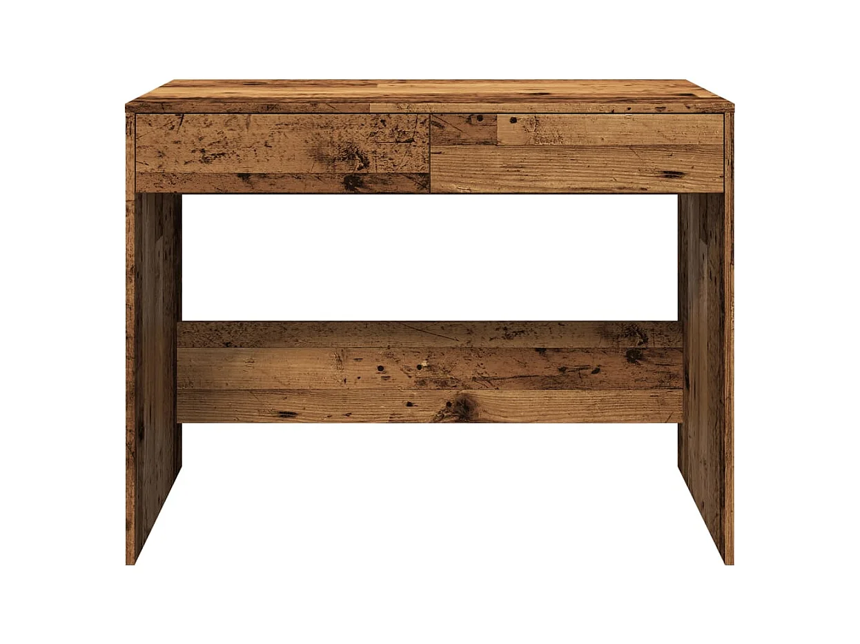 Bureau vieux bois 101x50x76,5 cm bois d'ingénierie