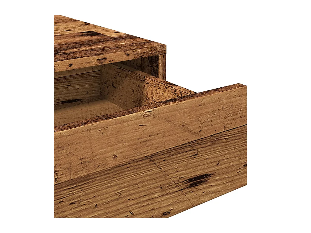 Bureau vieux bois 101x50x76,5 cm bois d'ingénierie