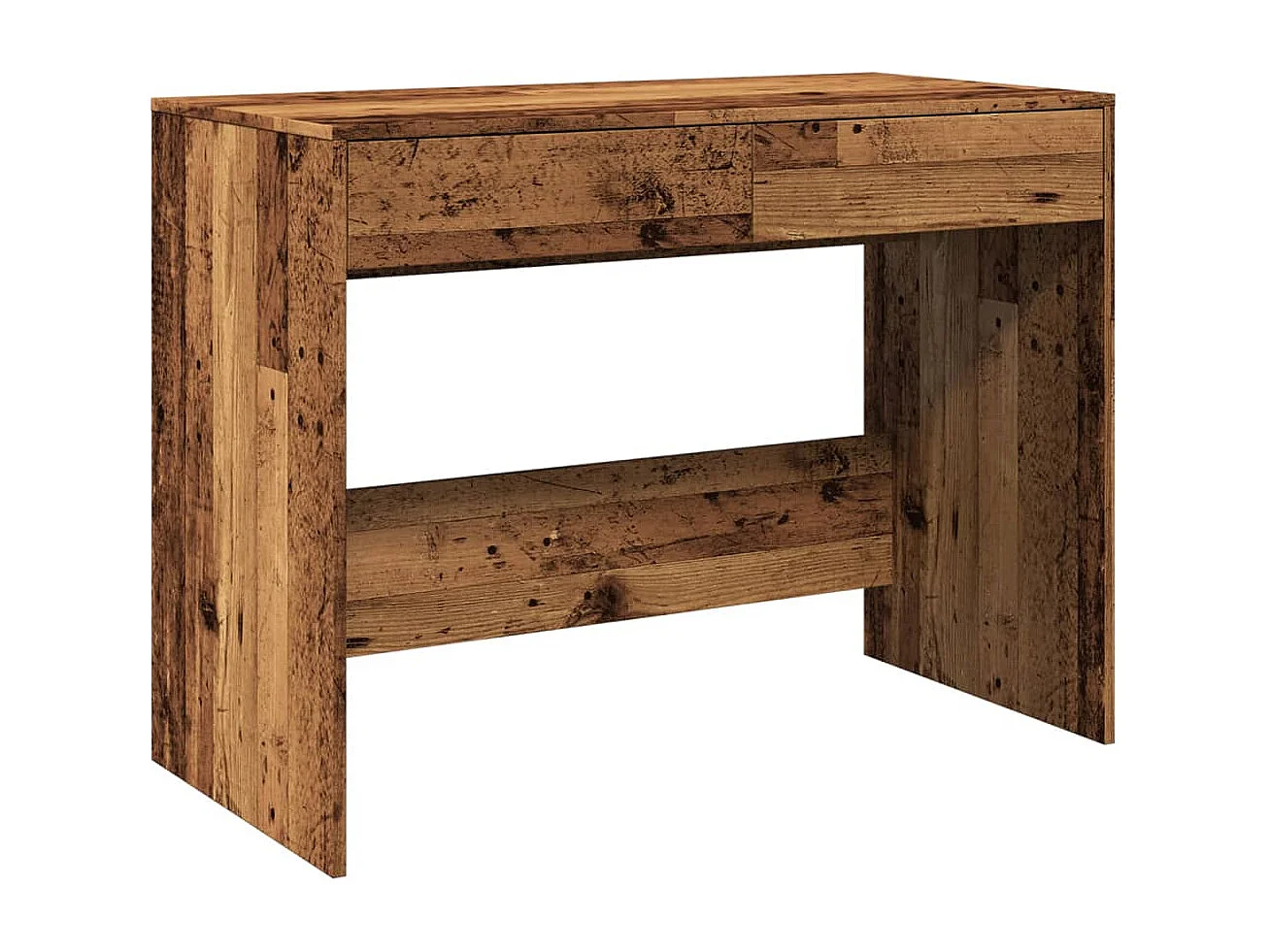 Escritorio madera ingeniería madera envejecida 101x50x76,5 cm