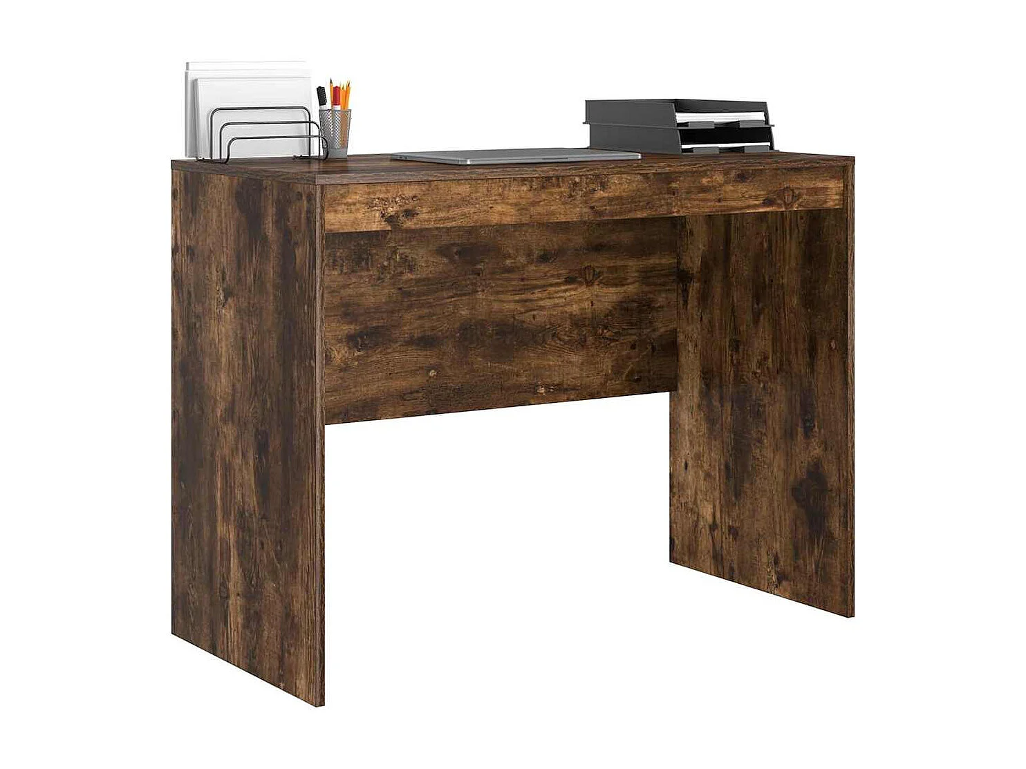 Bureau Chêne fumé 100 x 50 x 76 cm Bois d'ingénierie