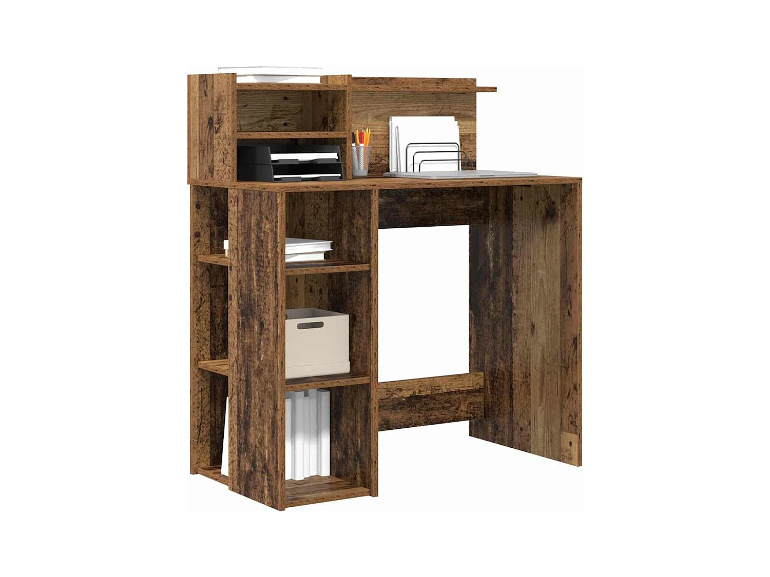 Bureau avec rangement Bois Ancien 90 x 48 x 101,5 cm