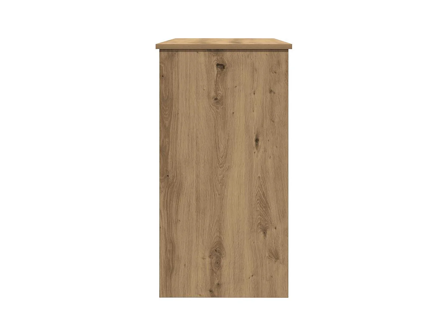 Bureau chêne artisanal 80x40x75 cm bois d'ingénierie