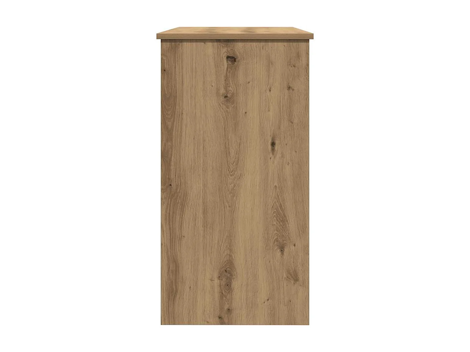 Bureau chêne artisanal 80x40x75 cm bois d'ingénierie