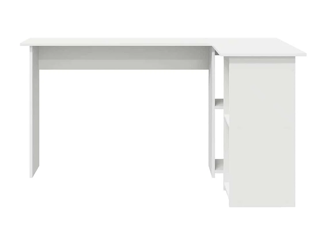 Bureau avec étagère Blanc 142 x 102 x 73 cm Bois d'ingénierie