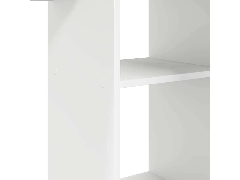 Bureau avec étagère Blanc 142 x 102 x 73 cm Bois d'ingénierie