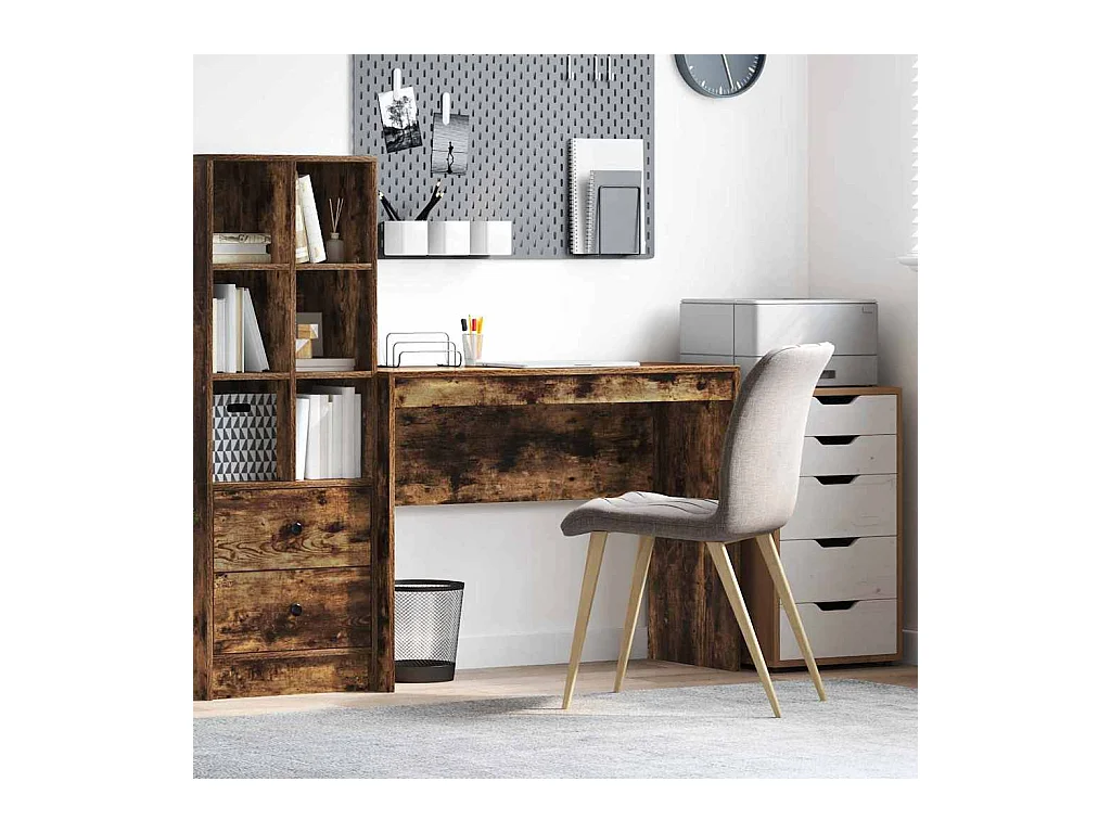 Bureau Autre Chêne fumé 100 x 40 x 76 cm Bois d'ingénierie