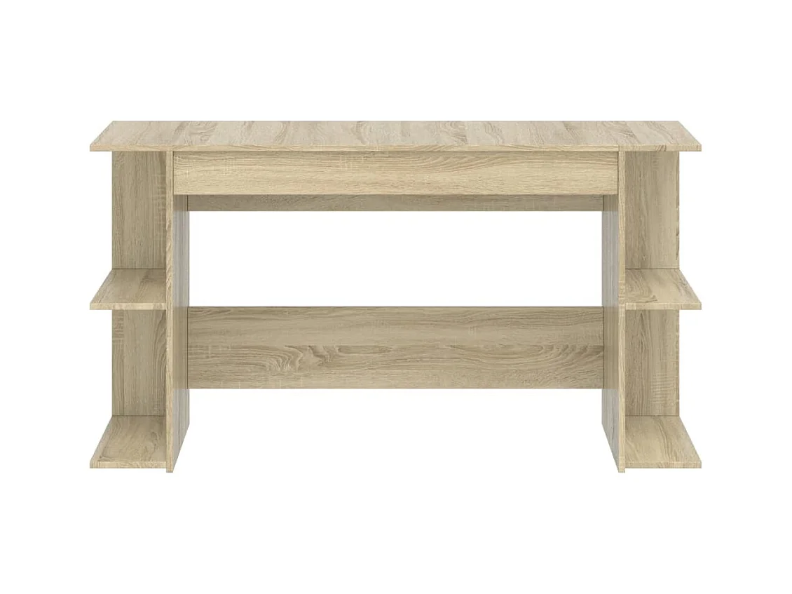 Bureau chêne sonoma 140x50x75 cm bois d'ingénierie