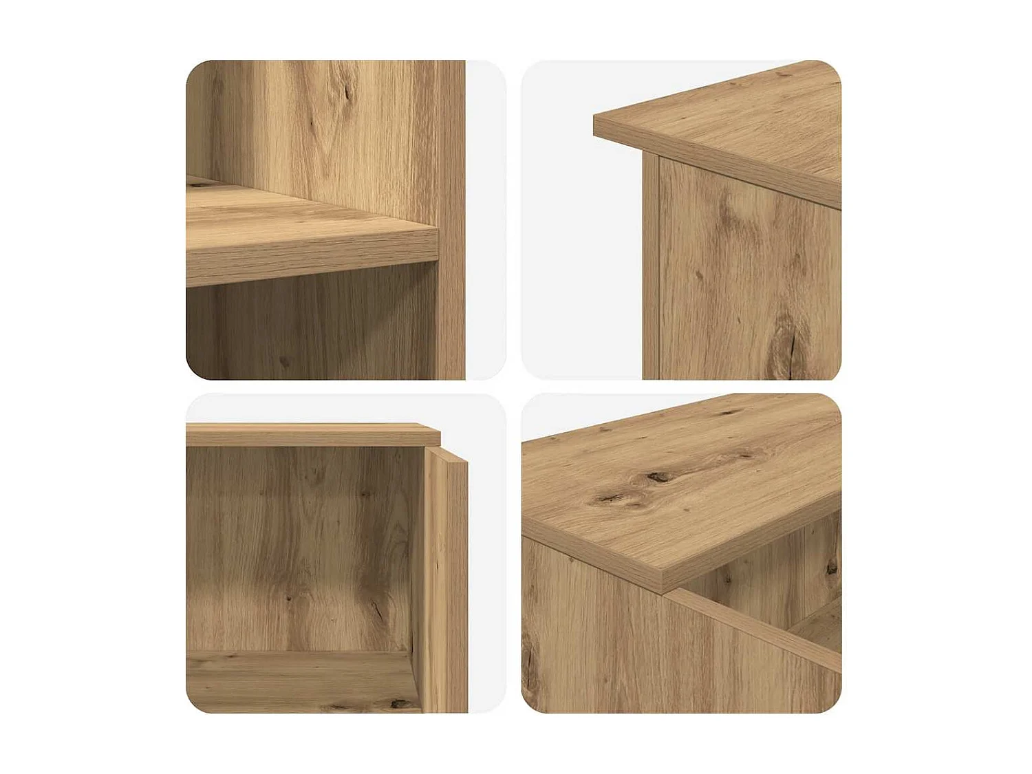 Bureau réception chêne artisanal 100x50x103,5cm bois ingénierie