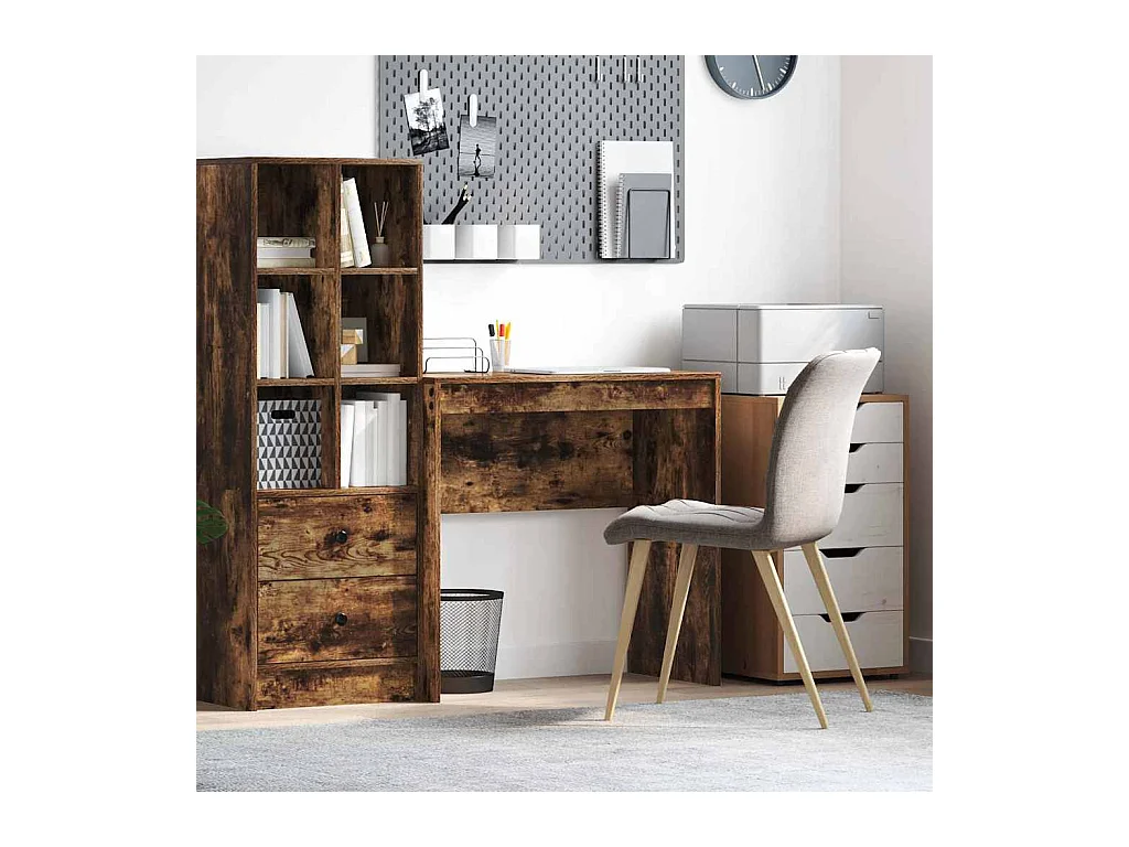 Bureau Chêne fumé 80 x 40 x 76 cm Bois d'ingénierie