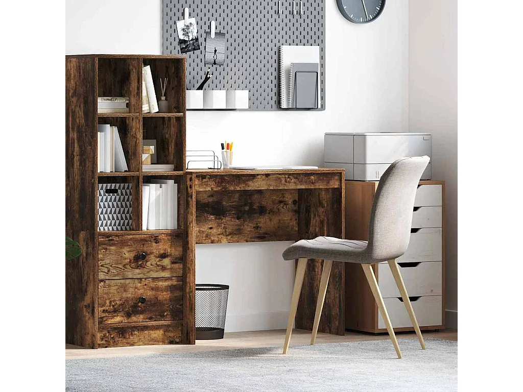 Bureau Chêne fumé 80 x 40 x 76 cm Bois d'ingénierie