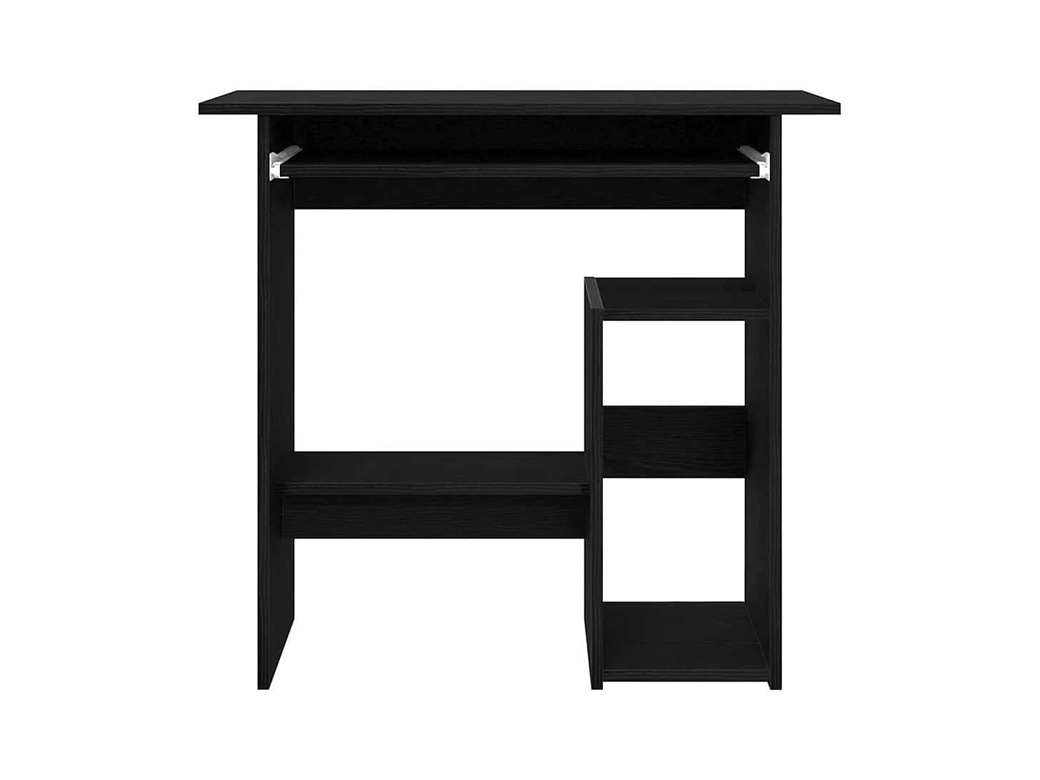 Bureau chêne noir 80x45x74 cm bois d'ingénierie