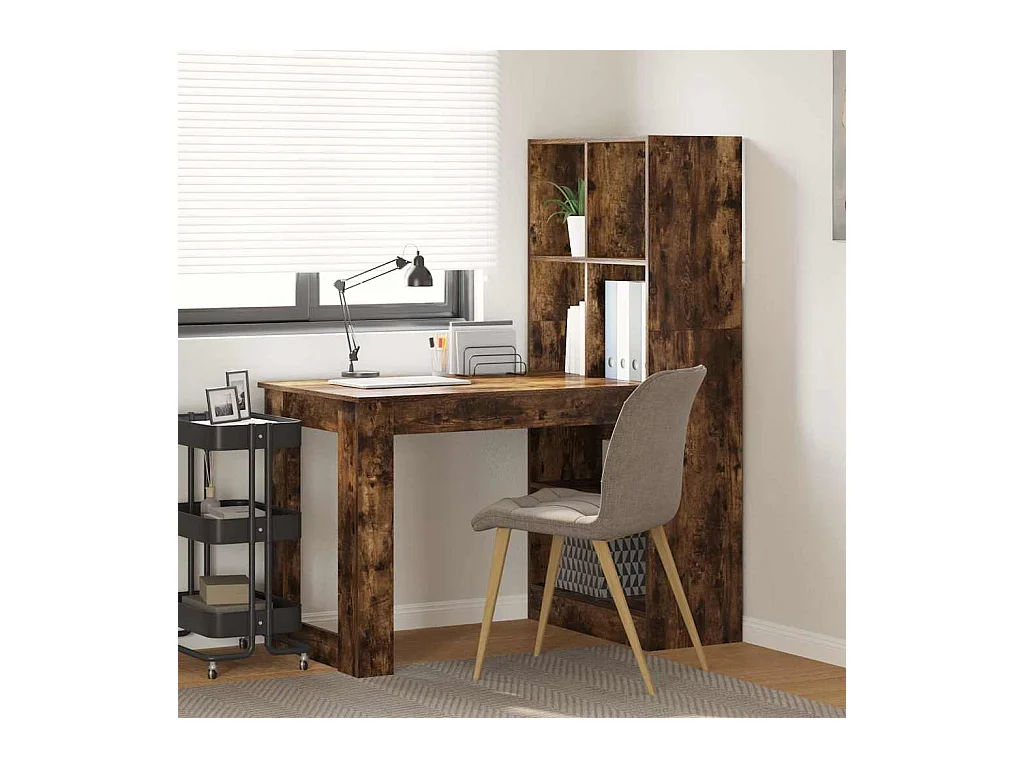 Escritorio Roble ahumado 122 x 67 x 145 cm Madera contrachapada