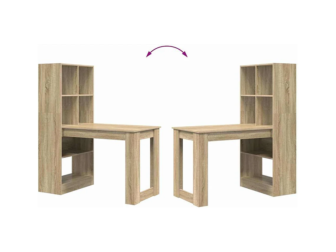 Escritorio Roble Sonoma 122 x 67 x 145 cm Madera contrachapada