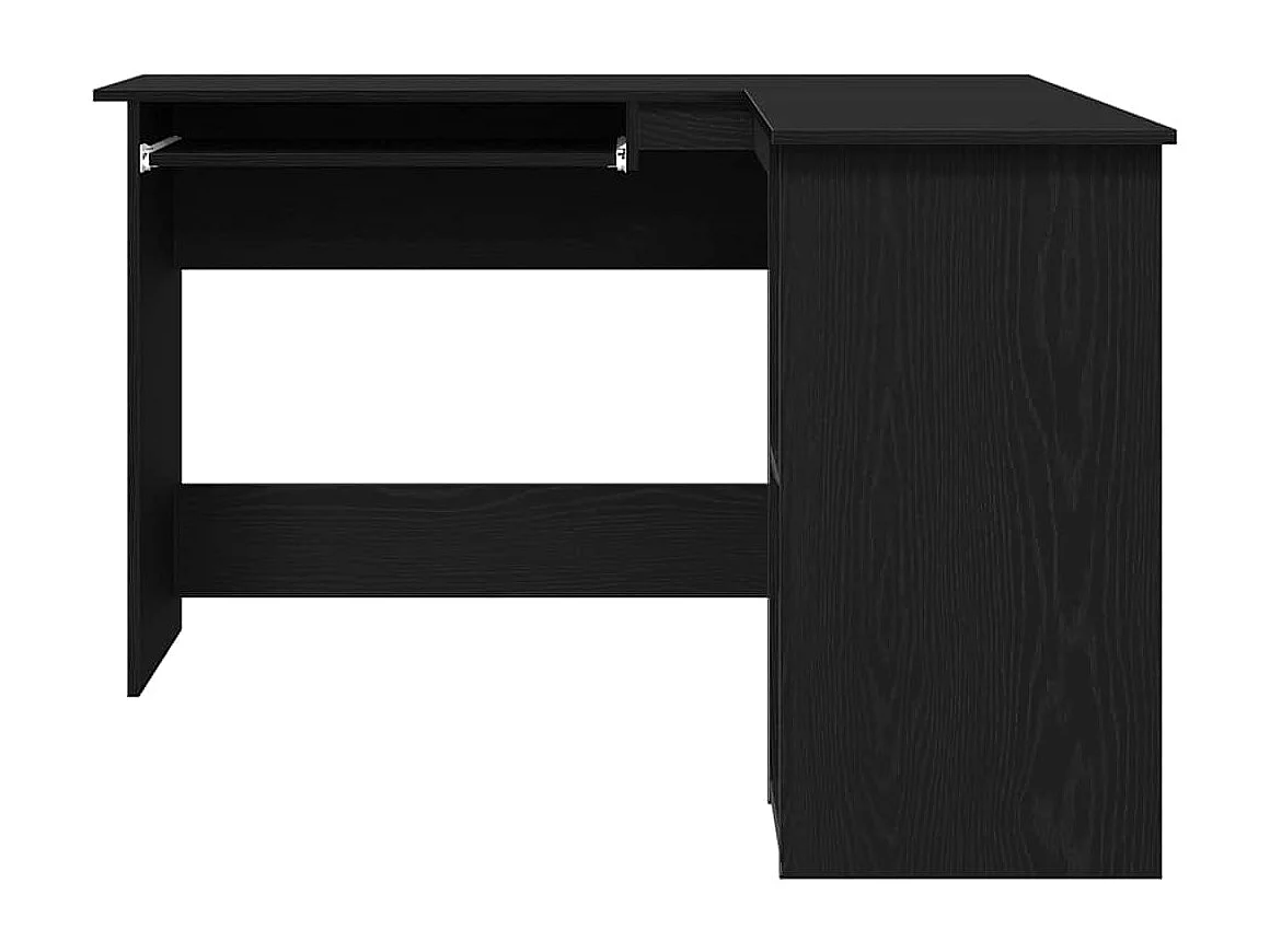 Bureau d'angle Chêne noir 120 x 140 x 75 cm Bois d'ingénierie