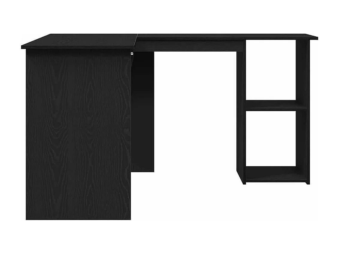 Bureau d'angle Chêne noir 120 x 140 x 75 cm Bois d'ingénierie