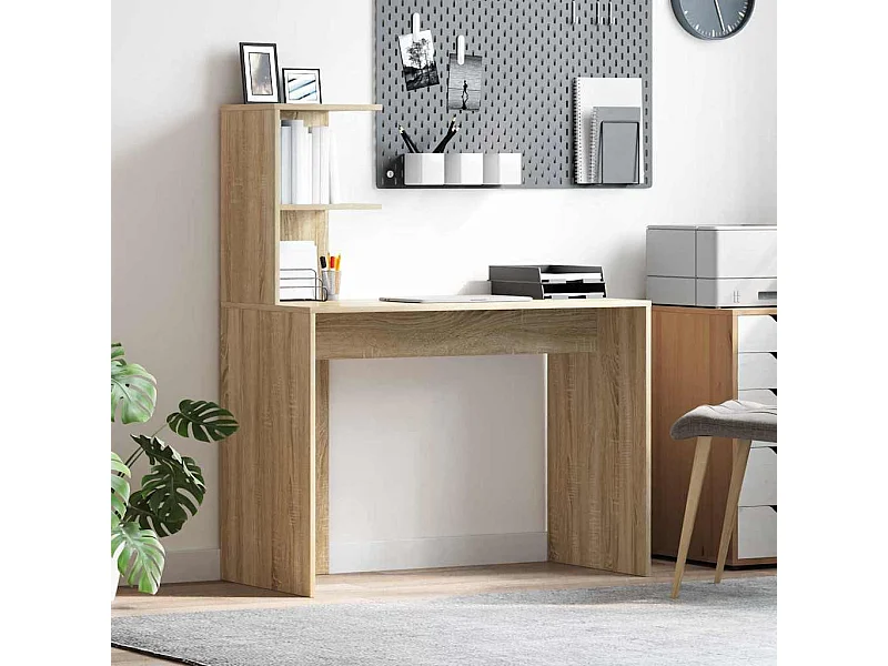 Bureau Chêne sonoma 102 x 50 x 124 cm Bois d'ingénierie
