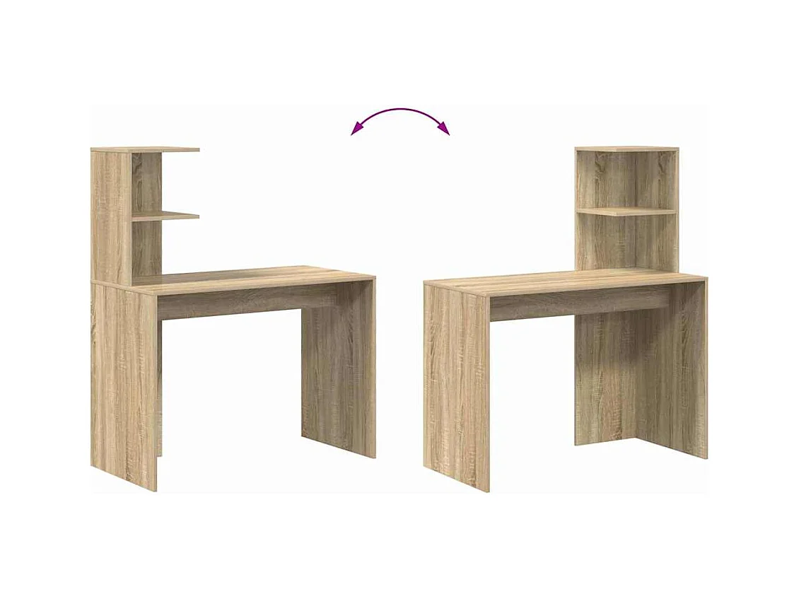 Bureau Chêne sonoma 102 x 50 x 124 cm Bois d'ingénierie