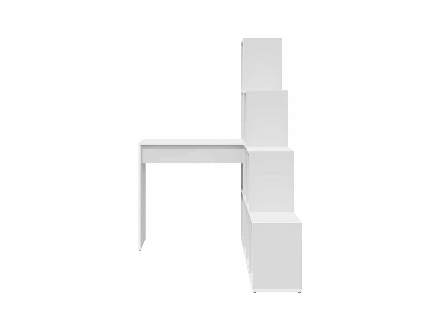 Bureau d'angle Blanc 101.5 x 149.5 x 149.5 cm Bois d'ingénierie