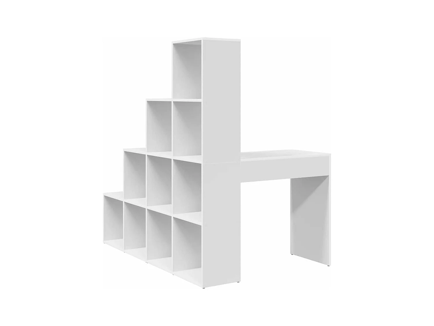 Bureau d'angle Blanc 101.5 x 149.5 x 149.5 cm Bois d'ingénierie