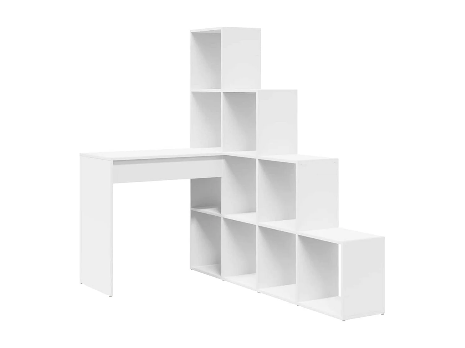 Bureau d'angle Blanc 101.5 x 149.5 x 149.5 cm Bois d'ingénierie