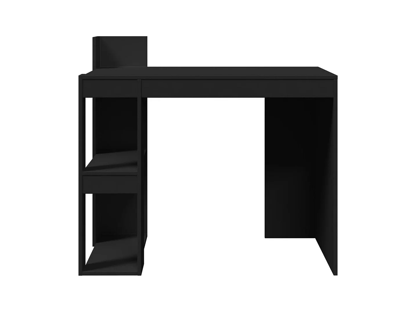 Bureau noir 103,5x56,5x94 cm bois d'ingénierie