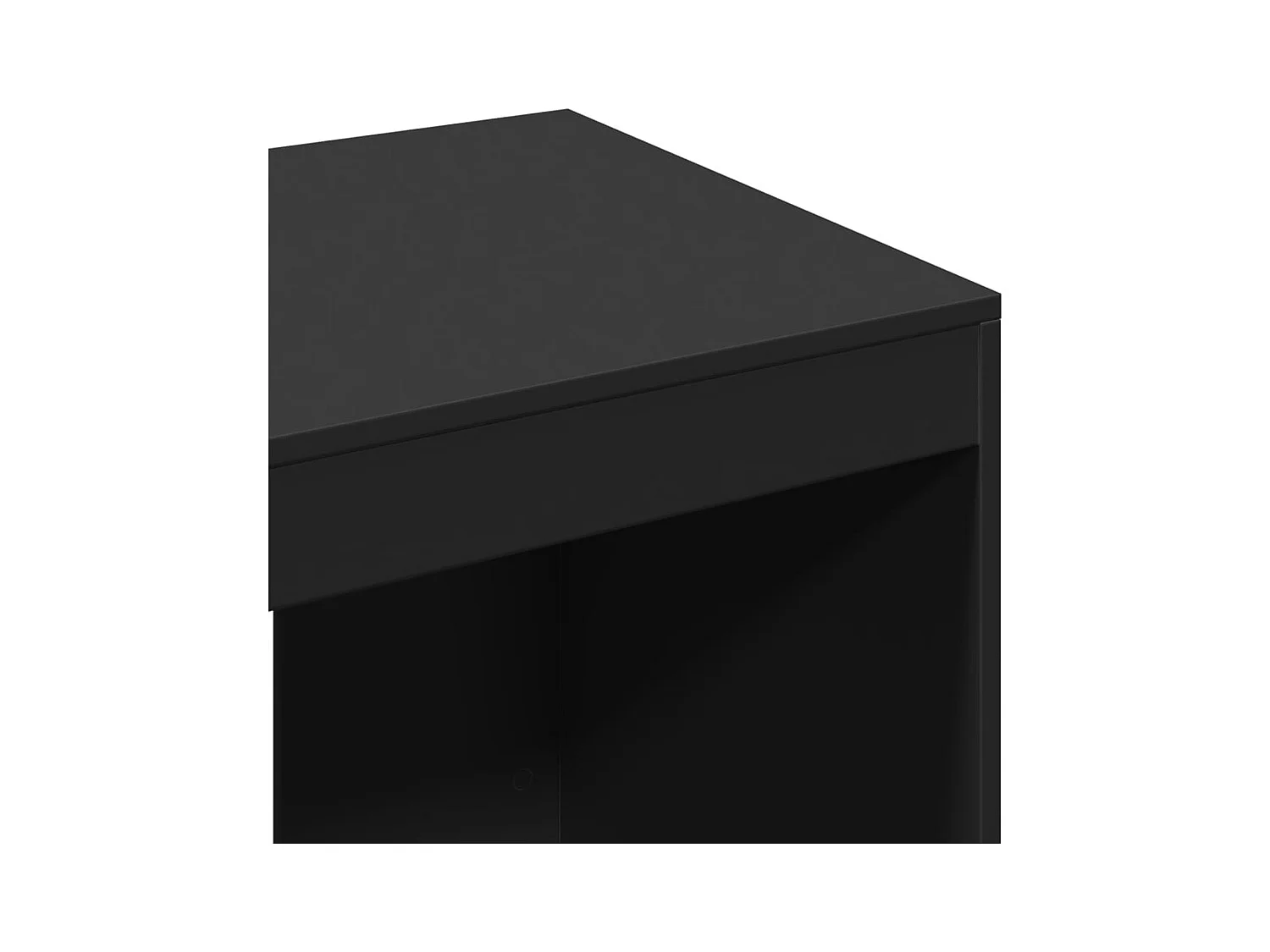 Bureau noir 103,5x56,5x94 cm bois d'ingénierie