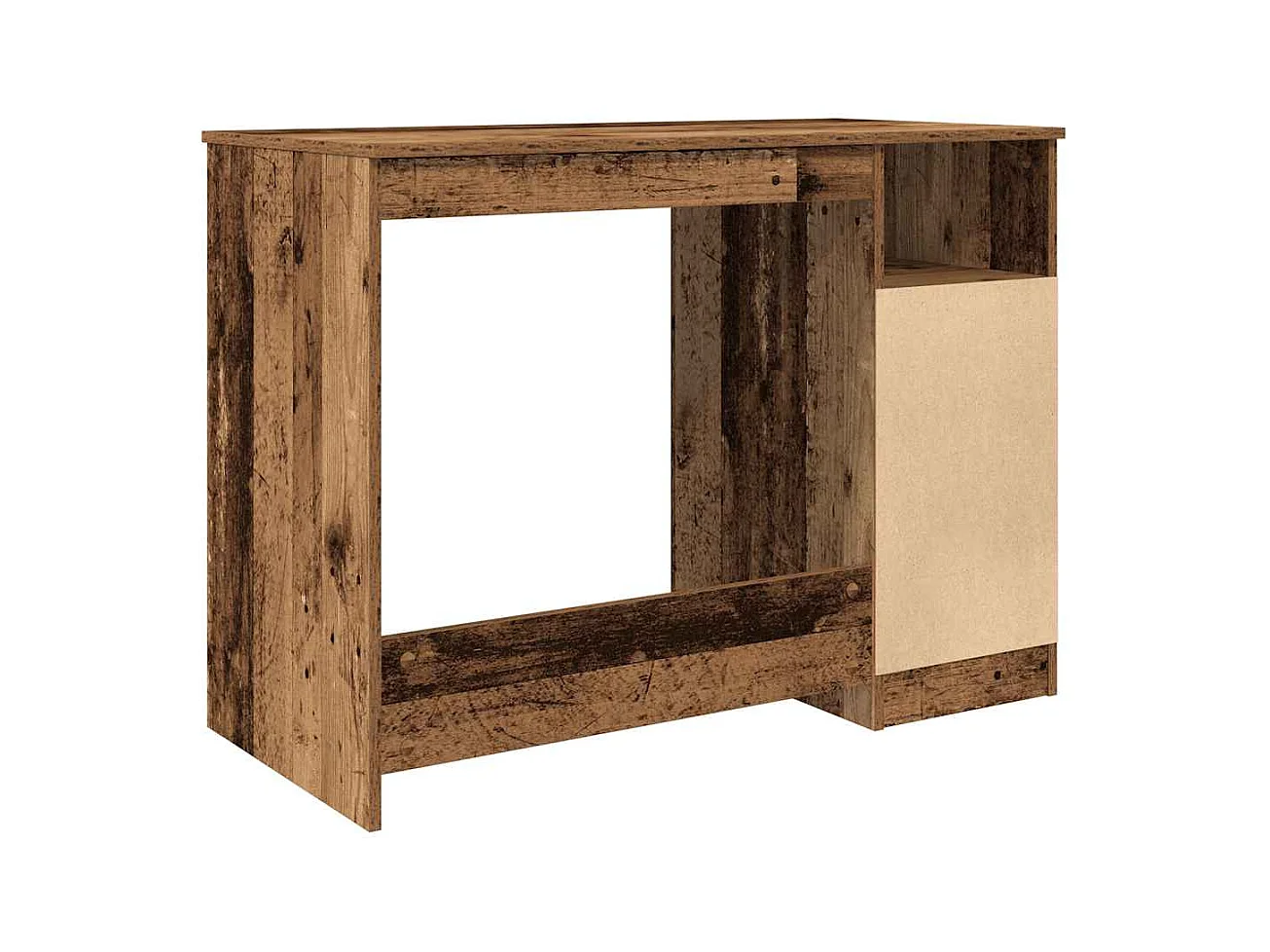 Bureau vieux bois 102x76x50 cm bois d'ingénierie