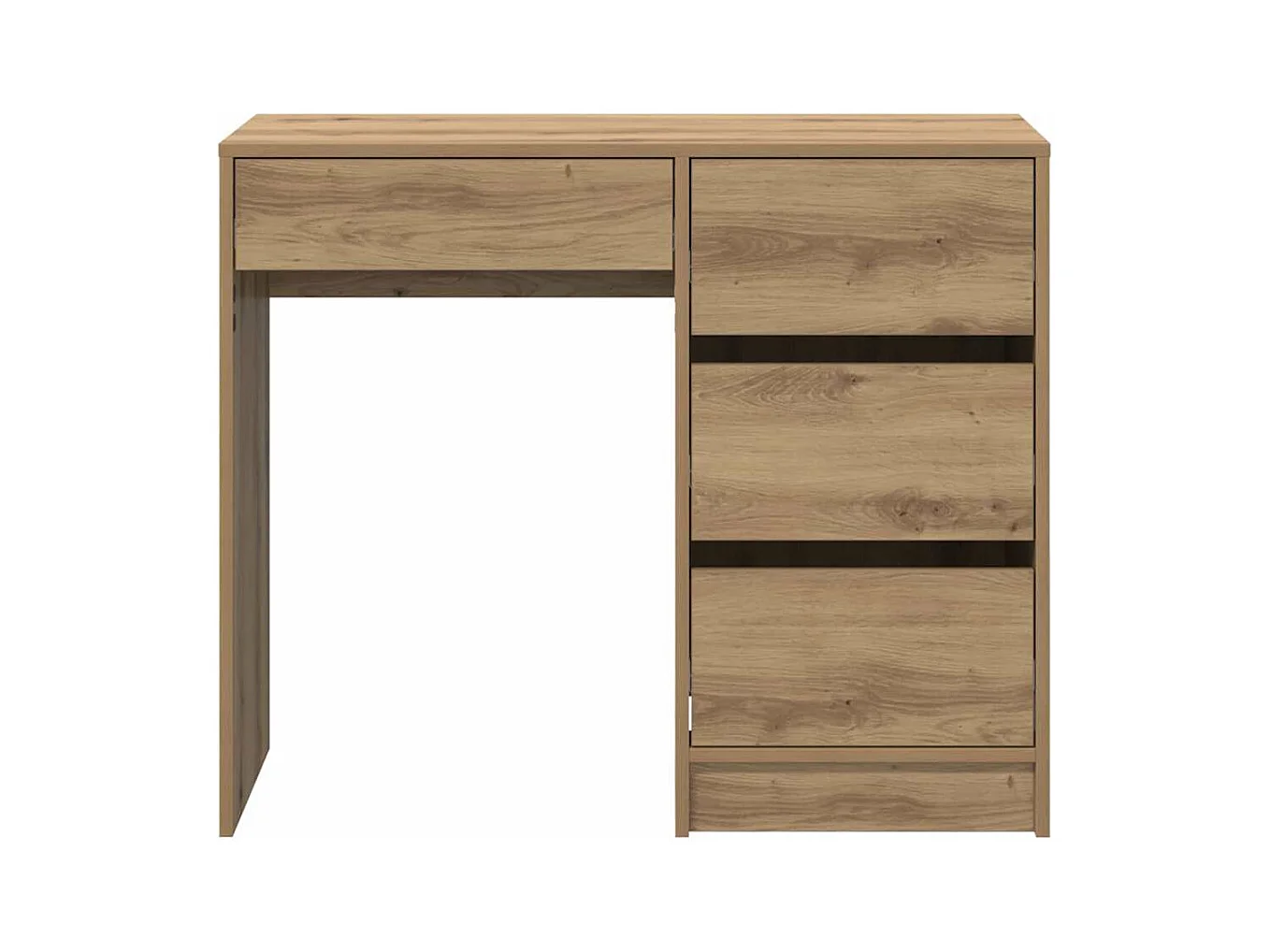 Bureau chêne artisanal 90 x 37,5 x 75 cm Bois d'ingénierie