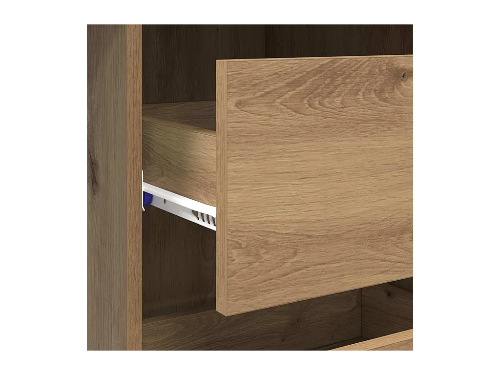 Bureau chêne artisanal 90 x 37,5 x 75 cm Bois d'ingénierie