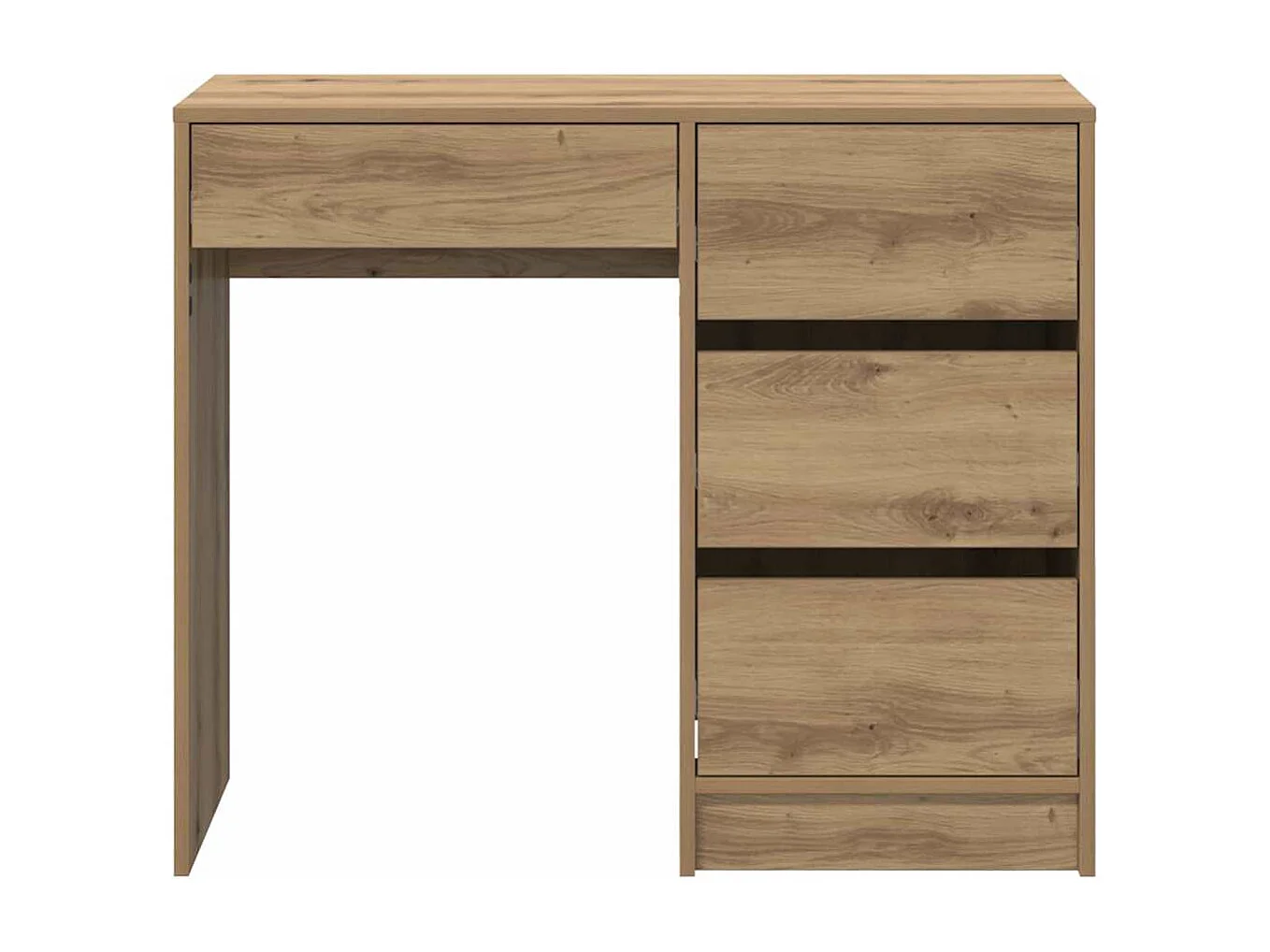 Bureau chêne artisanal 90 x 37,5 x 75 cm Bois d'ingénierie