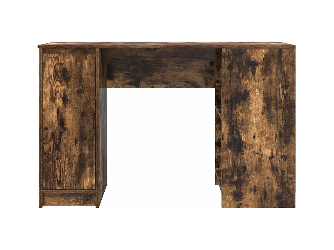 Bureau chêne fumé 120x42x76 cm bois d'ingénierie