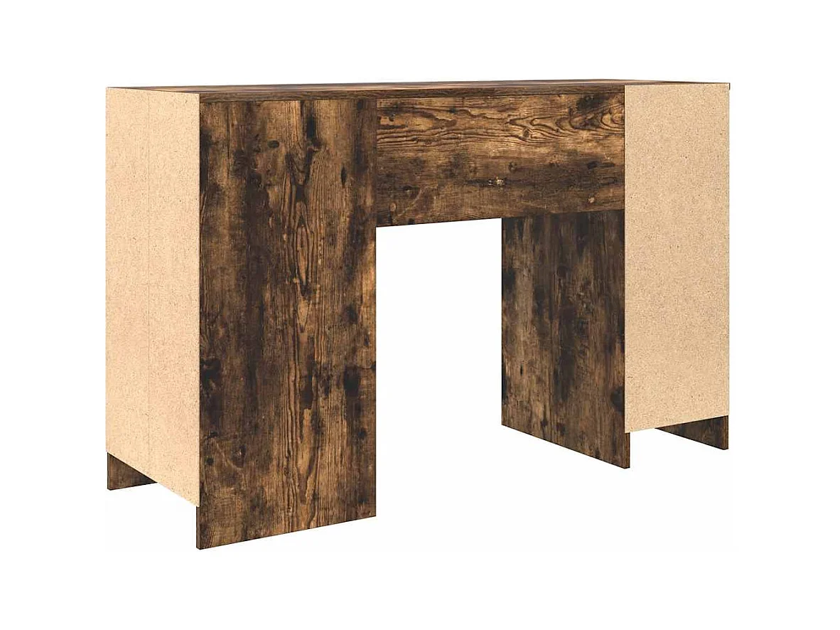 Bureau chêne fumé 120x42x76 cm bois d'ingénierie
