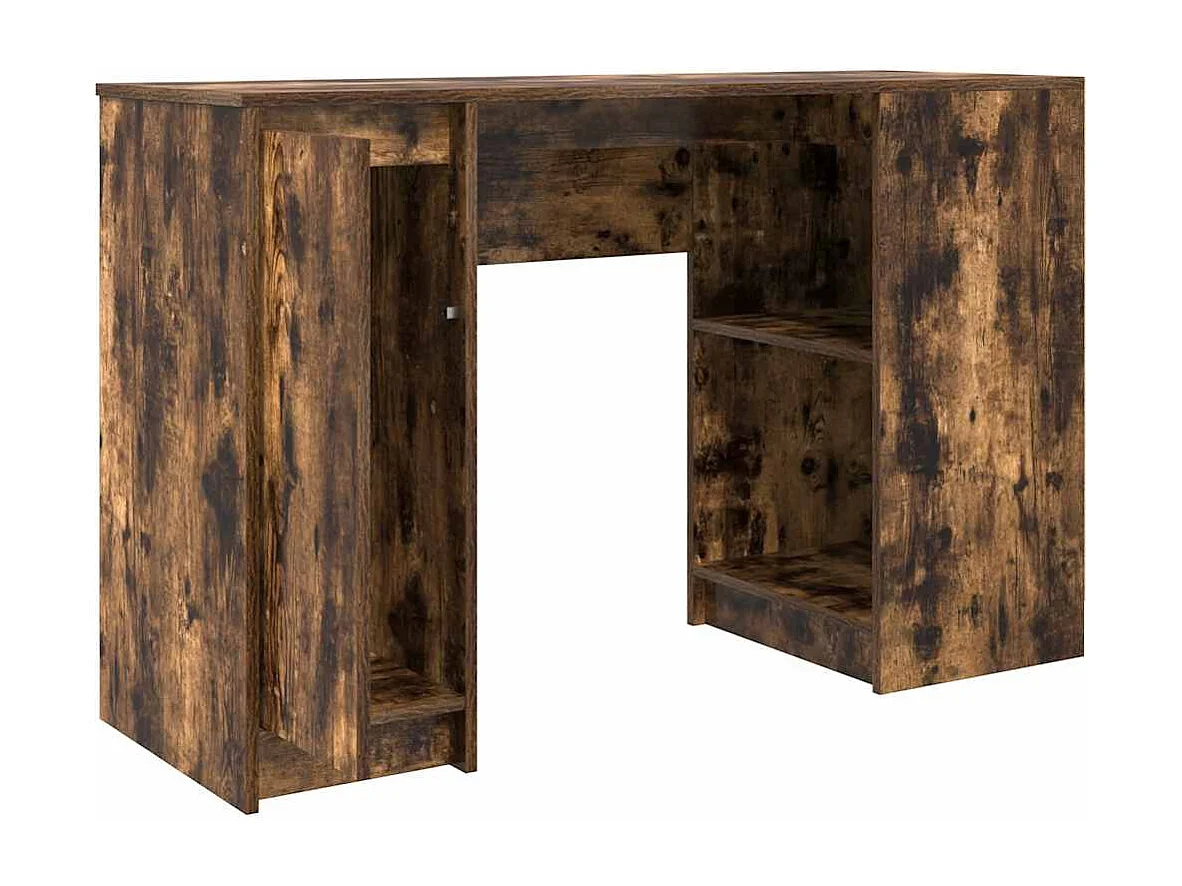 Bureau 120x42x76 cm spaanplaat gerookt eikenkleurig