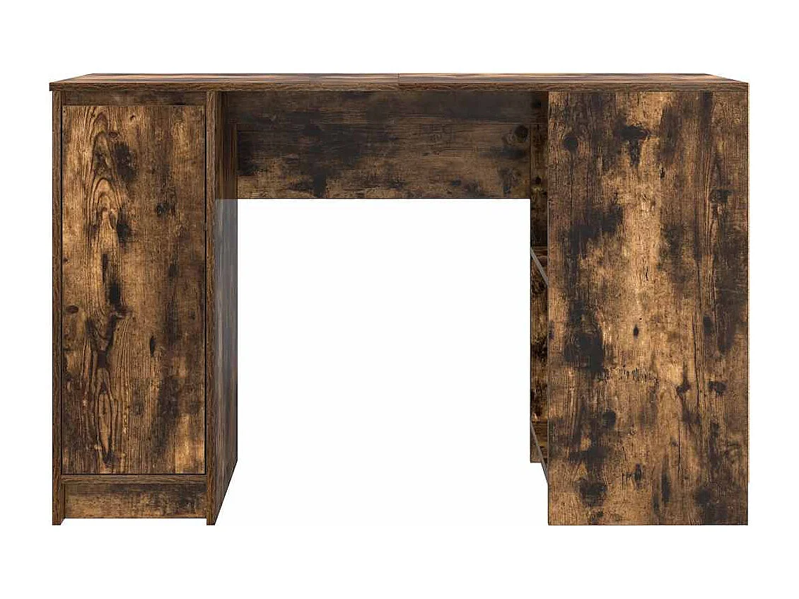 Bureau 120x42x76 cm spaanplaat gerookt eikenkleurig