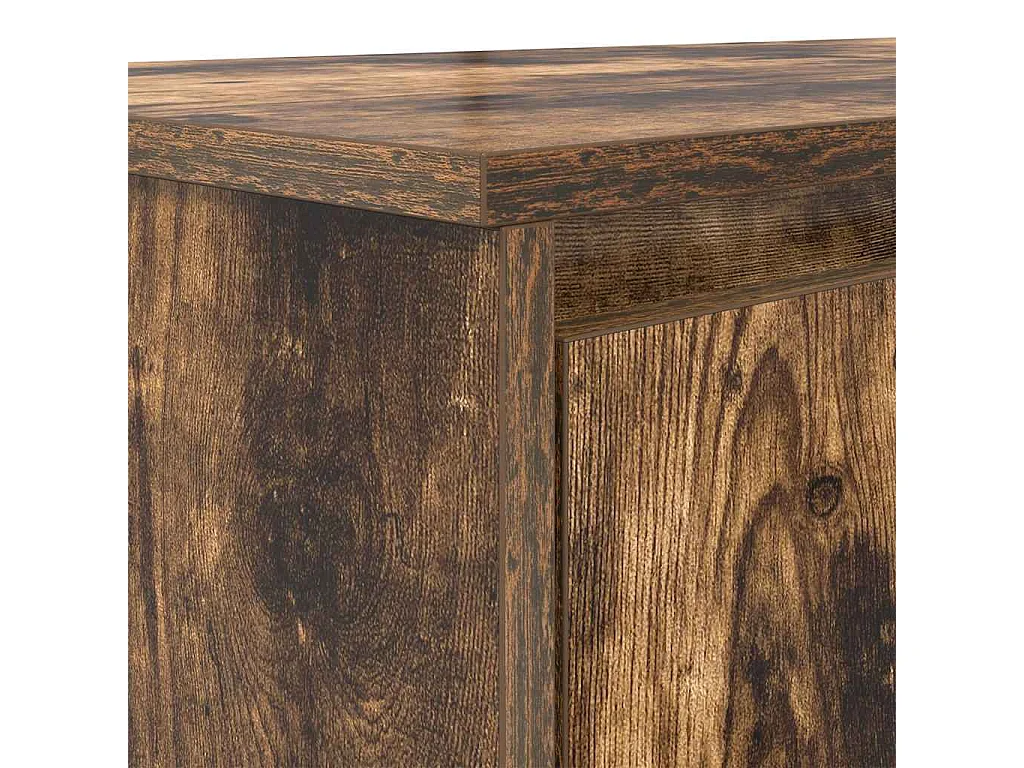 Bureau 120x42x76 cm spaanplaat gerookt eikenkleurig