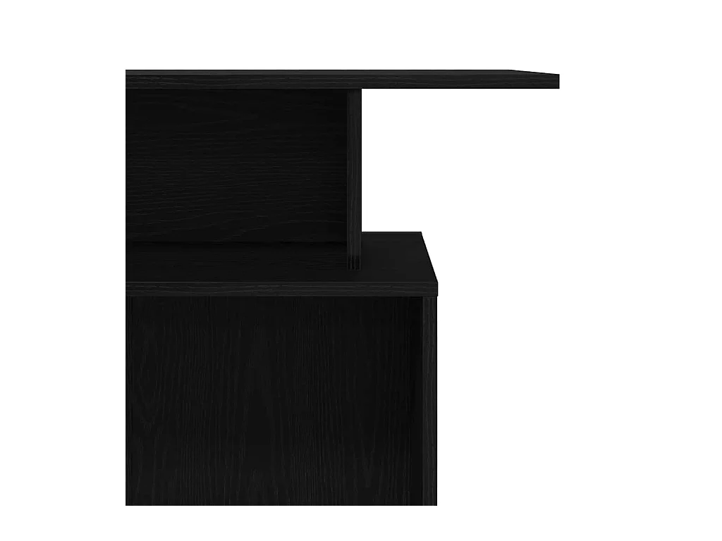 Bureau de réception noir 100x40x104 cm bois d'ingénierie