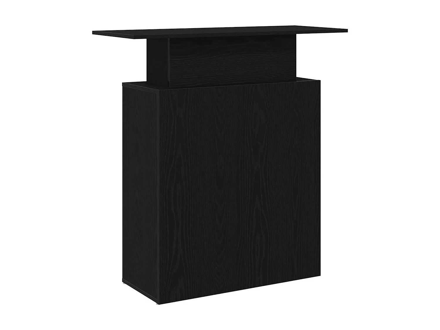 Bureau de réception noir 100x40x104 cm bois d'ingénierie