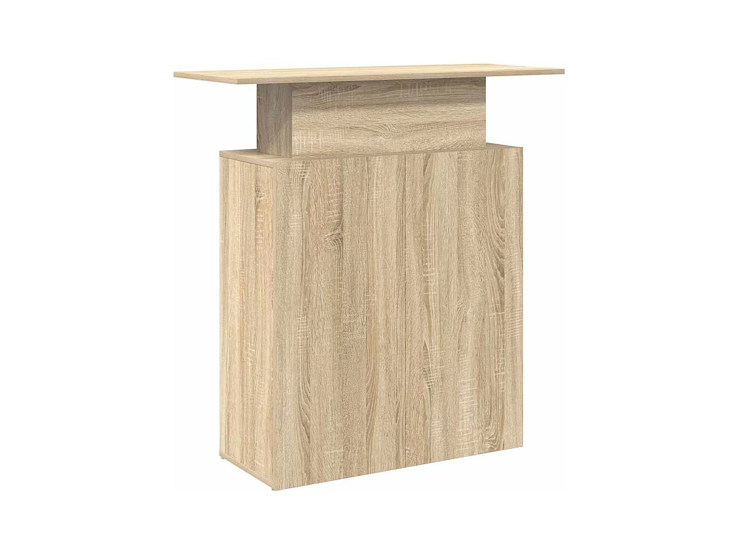 Bureau réception chêne sonoma 100x40x104 cm bois d'ingénierie