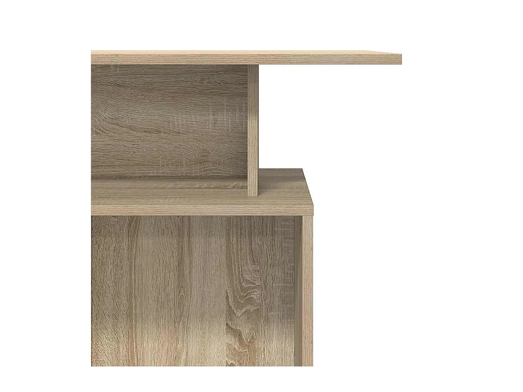 Bureau réception chêne sonoma 100x40x104 cm bois d'ingénierie