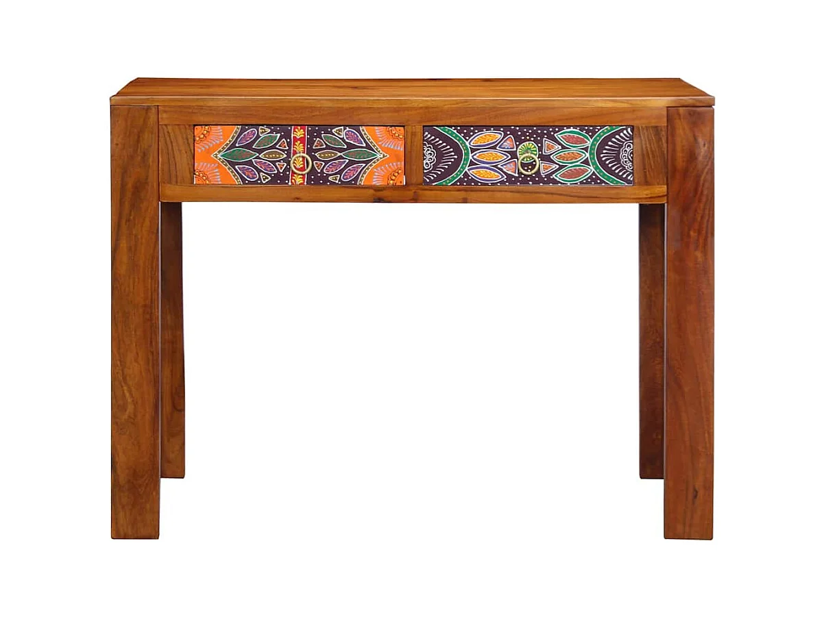 Bureau avec tiroir Marron 100 x 50 x 75 cm Bois d'acacia massif