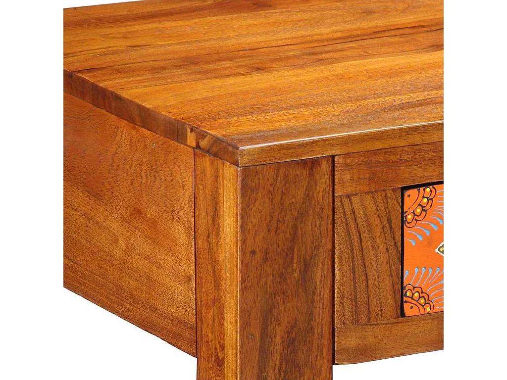 Bureau avec tiroir Marron 100 x 50 x 75 cm Bois d'acacia massif