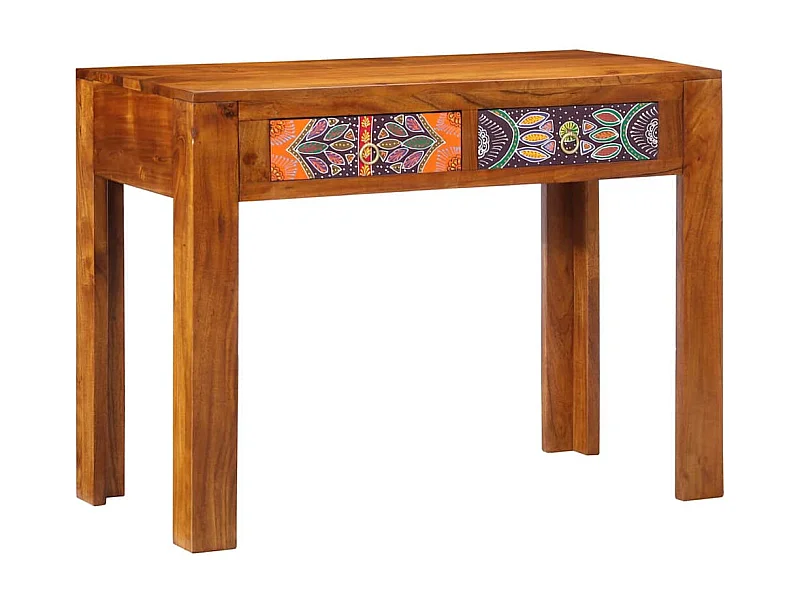 Bureau avec tiroir Marron 100 x 50 x 75 cm Bois d'acacia massif