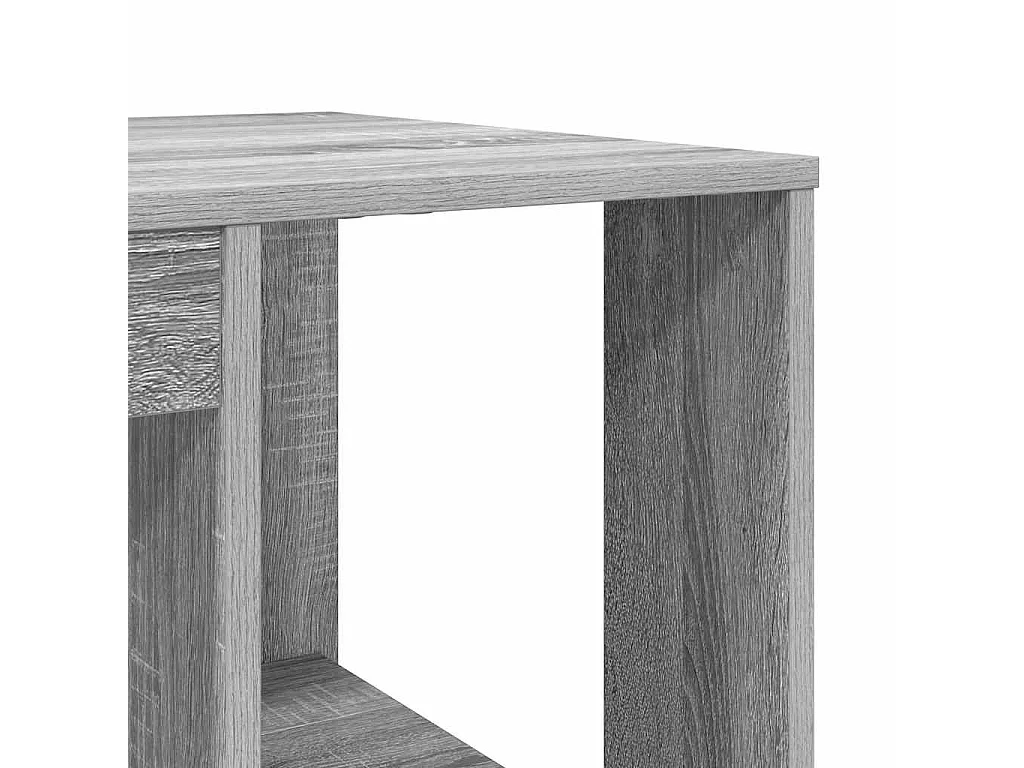 Bureau avec Rangement Gris Sonoma 130 x 50,5 x 75 cm