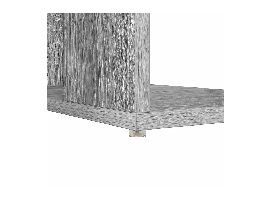 Bureau avec Rangement Gris Sonoma 130 x 50,5 x 75 cm