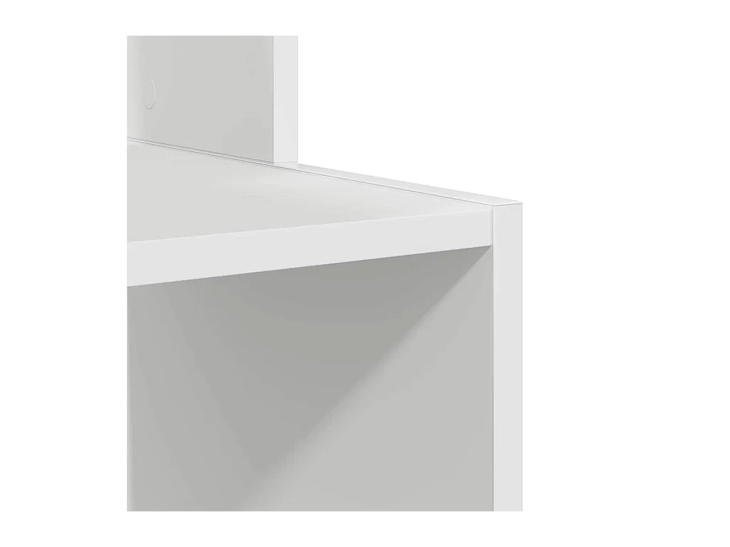 Bureau avec étagère Blanc 106 x 40 x 88.5 cm Bois d'ingénierie