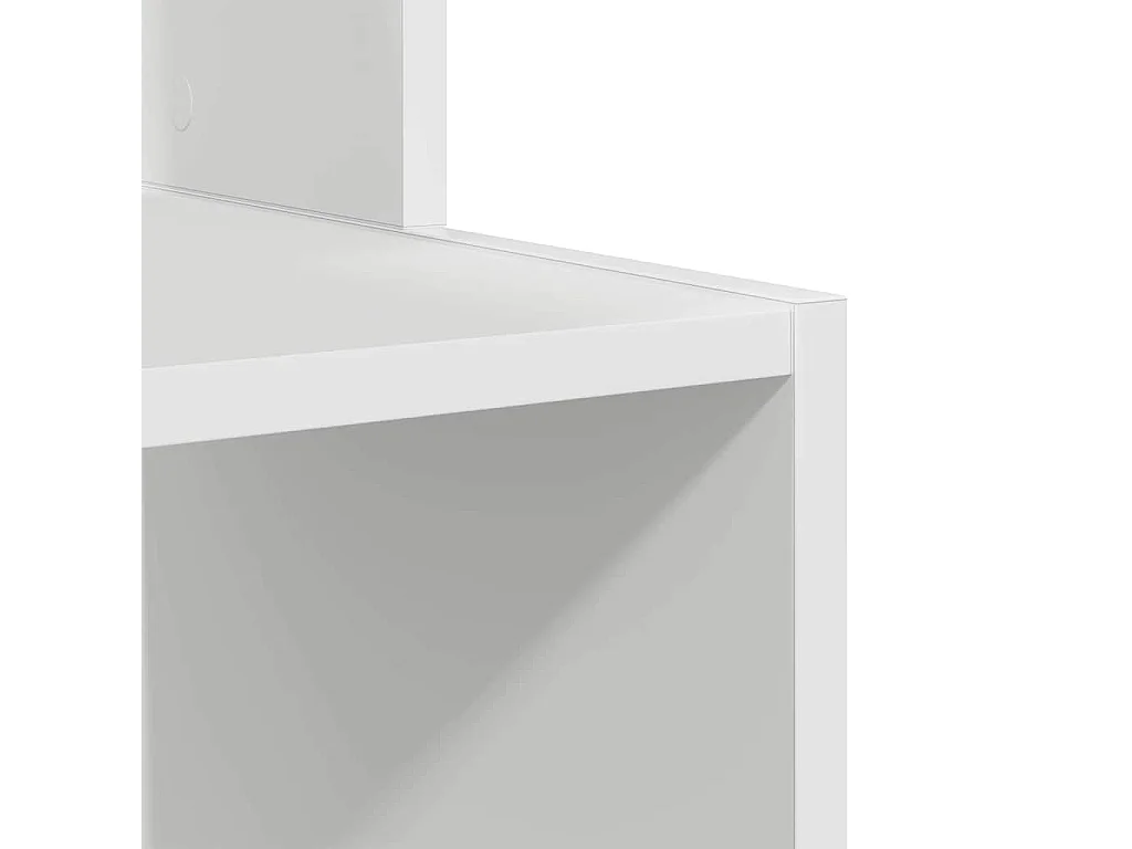 Bureau avec étagère Blanc 106 x 40 x 88.5 cm Bois d'ingénierie