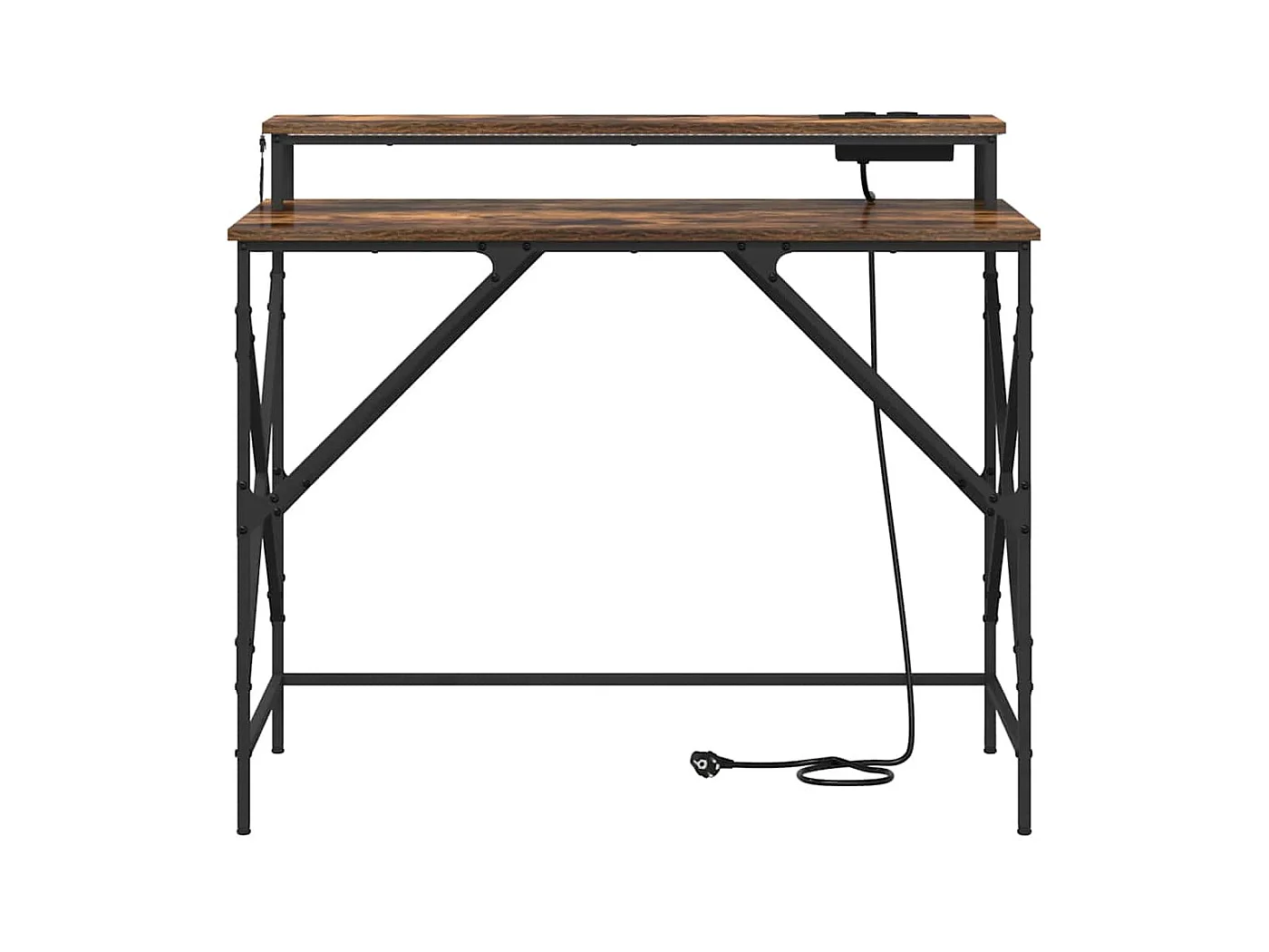 Bureau Chêne fumé 100 x 50 x 86.5 cm Bois d'ingénierie