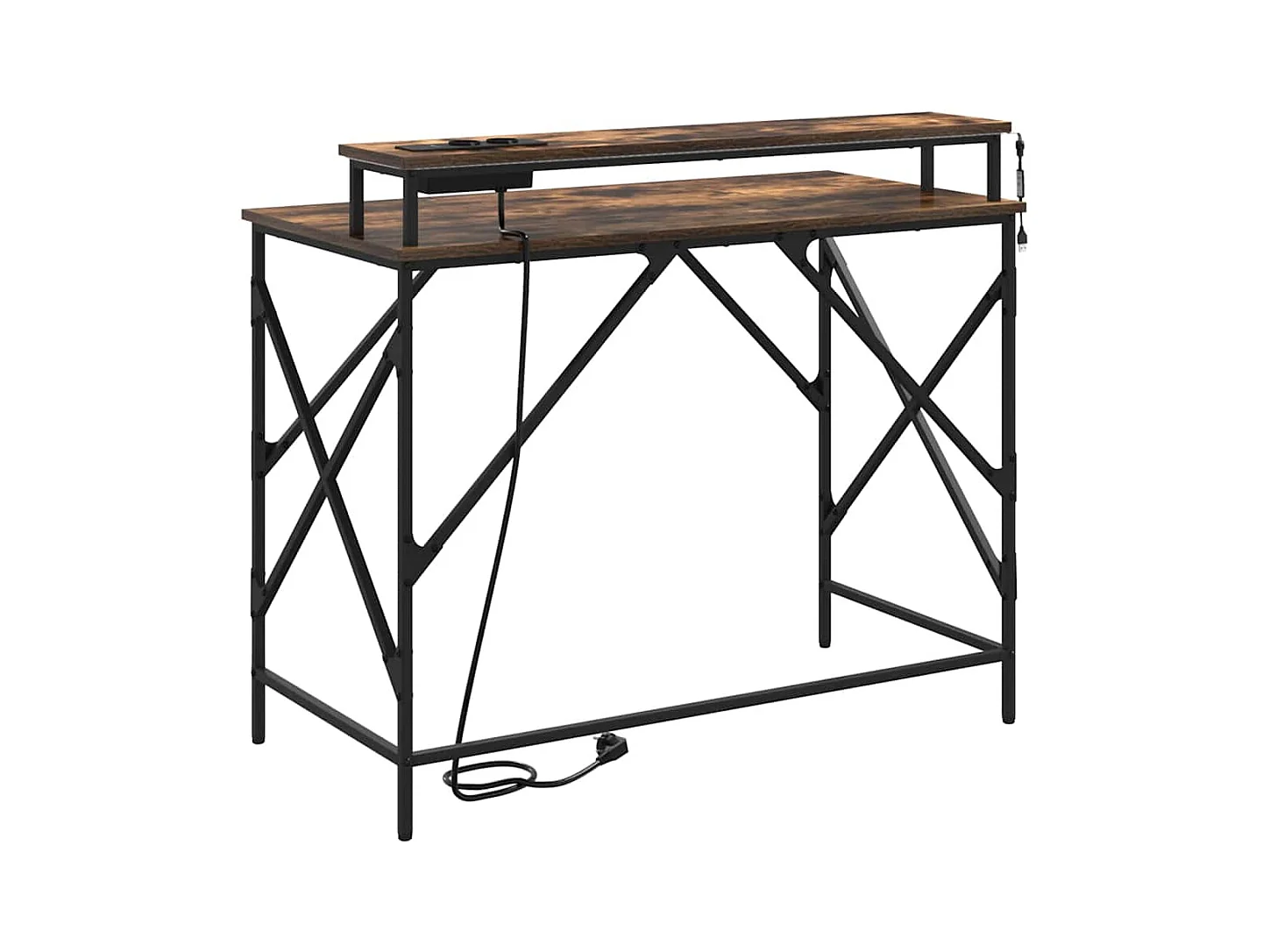 Bureau Chêne fumé 100 x 50 x 86.5 cm Bois d'ingénierie