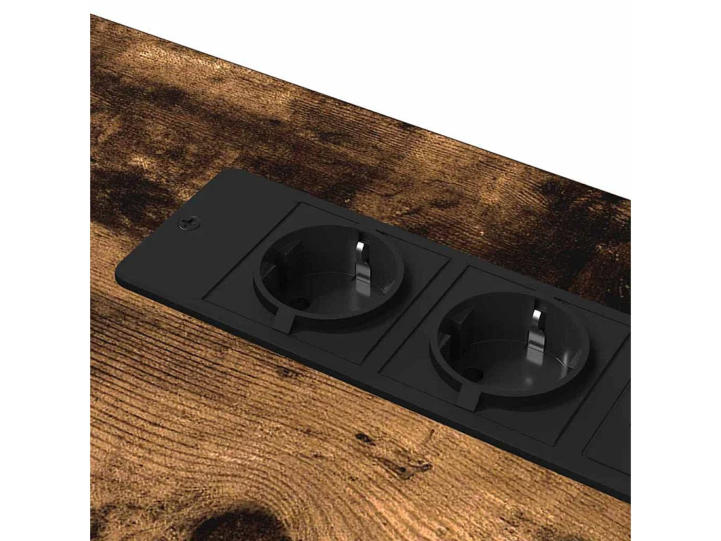 Escritorio con estante Roble ahumado 100 x 50 x 86.5 cm