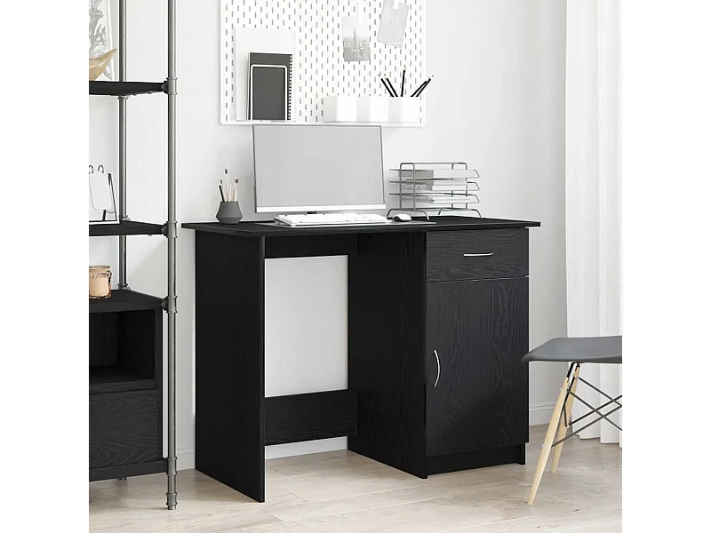 Bureau Chêne noir 100 x 50 x 76 cm Bois d'ingénierie